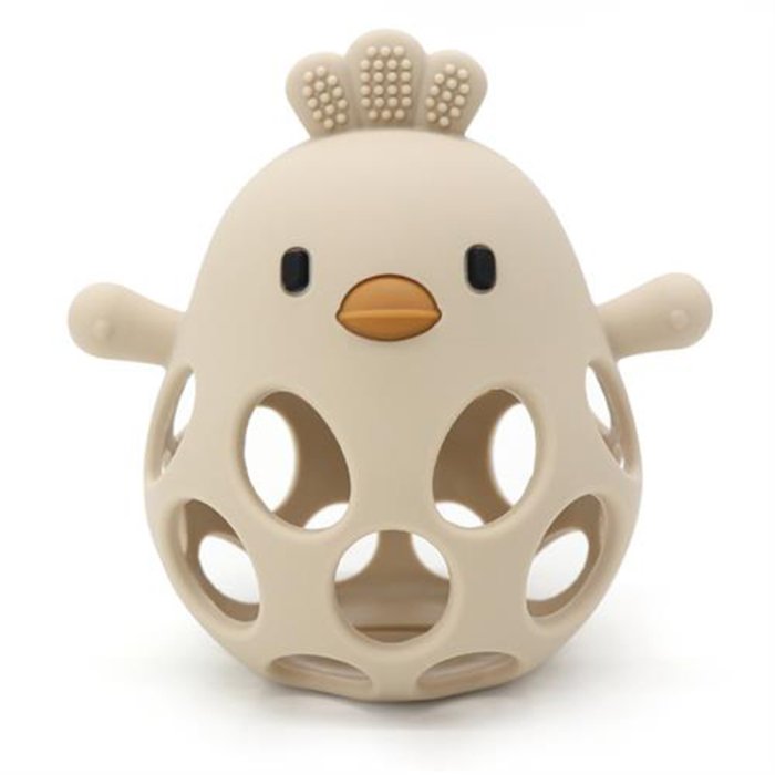 Magni Bidebold i LFGB Silikone m/ lling Beige