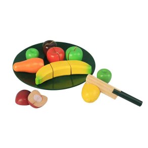 Magni Frugt p Tallerken m/ Kniv i Tr & Velcro