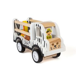 Magni ZOO Bil m/ Pull-back &amp; 6 Safaridyr