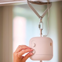 Membantu St m/ Slyngevugge Natur, Leelo02 Vuggemotor Beige &amp; Loftophng