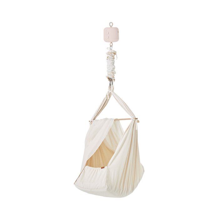 Membantu St m/ Slyngevugge Natur, Leelo02 Vuggemotor Beige &amp; Loftophng