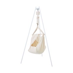 Membantu St m/ Slyngevugge Natur, Leelo02 Vuggemotor Beige &amp; Stativ