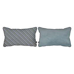 Mette Ditmer ATELIER Pude - 30x50 cm - Diagonal Grey/Light Blue
