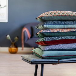 Mette Ditmer ATELIER Pude - 30x50 cm - Mosaic/Dark Grey