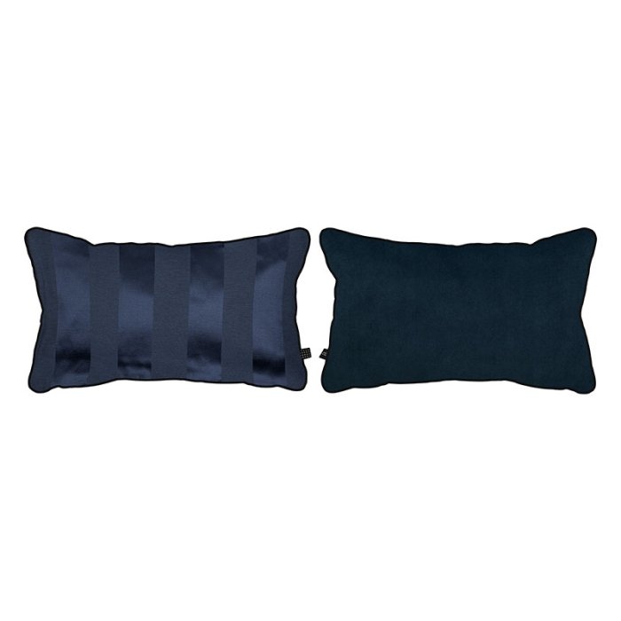 Mette Ditmer ATELIER Pude - 30x50 cm - Satin Midnight/Dark Blue