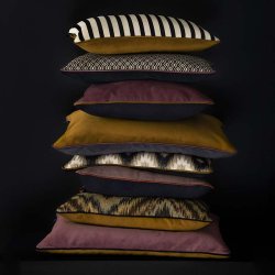 Mette Ditmer - Block Pude - 40x60 cm - Dust Blue/Lilac