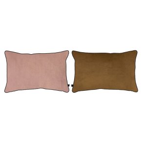 Mette Ditmer - Block Pude - 40x60 cm - Rose/Tobacco
