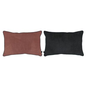 Mette Ditmer - Block Pude - 40x60 cm - Rouge/Dark Grey