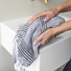 Mette Ditmer Bodrum Badehndklde - Sort