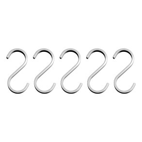 Mette Ditmer HANG-IT S-Kroge 5 stk B�rstet St�l