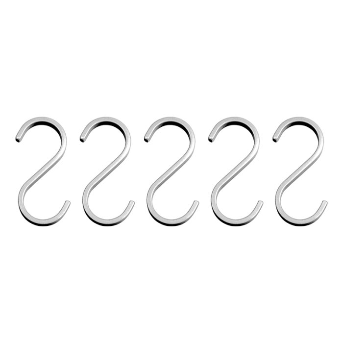 Mette Ditmer HANG-IT S-Kroge 5 stk B�rstet St�l