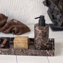 Mette Ditmer MARBLE Sbedispenser Hj - Brun