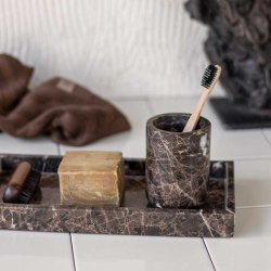 Mette Ditmer MARBLE Tandbrsteholder - Brun