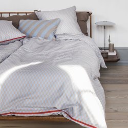  Mette Ditmer Sengetj MINI Lysebl/Tan 140x220 cm