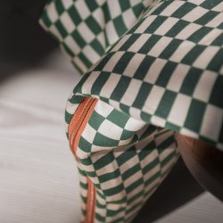 Mette Ditmer Sengetj MINI Pine Green/Tan 140x220 cm