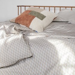 Mette Ditmer Sengetj MINI Sand/Lysegr 140x220 cm