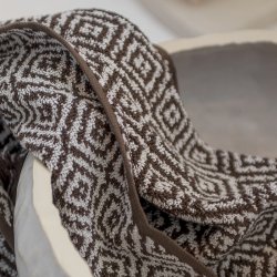 Mette Ditmer Morocco Hndklde Chocolate/Off-white 70x135 cm