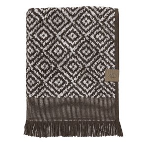 Mette Ditmer Morocco Hndklde Chocolate/Off-white 70x135 cm