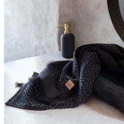 Mette Ditmer Morocco Hndklde - Sort/Gr