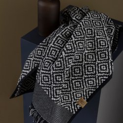 Mette Ditmer Morocco Hndklde - Sort/Hvid