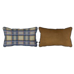 Mette Ditmer ATELIER Pude - 30x50 cm - Blue Check/Tobacco