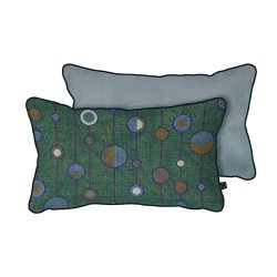 Mette Ditmer ATELIER Pude - 30x50 cm - Solar System/Light Blue