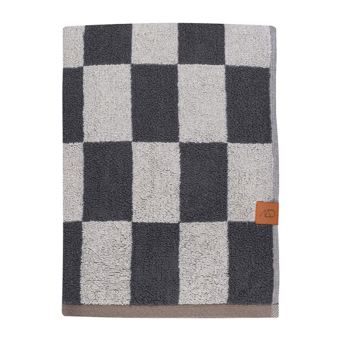 Mette Ditmer RETRO Badehndklde Dark Grey 70x133 cm