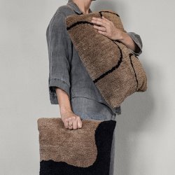Mette Ditmer SHADOW Tuftet Pudebetr�k 50x50cm Brun