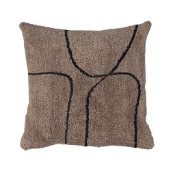 Mette Ditmer SHADOW Tuftet Pudebetr�k 50x50cm Brun