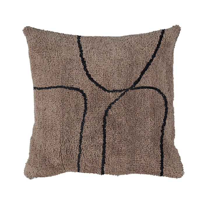 Mette Ditmer SHADOW Tuftet Pudebetr�k 50x50cm Brun