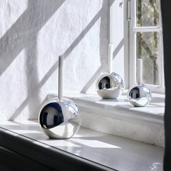 Mette Ditmer SPHERE Lysestage Large Krom