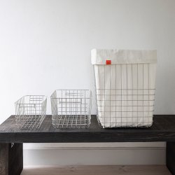 Mette Ditmer STORE-IT Tr�dkurv m/ Canvaspose Large Krom