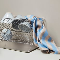 Mette Ditmer STRIPES Viskestykker 2 stk Light Blue