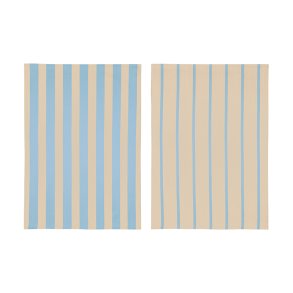 Mette Ditmer STRIPES Viskestykker 2 stk Light Blue