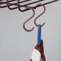 Mette Ditmer STRIPES Viskestykker 2 stk Wine