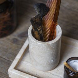 Mette Ditmer TRAVERTIN Tandbrsteholder Linen