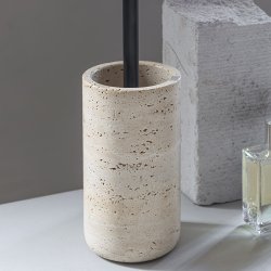Mette Ditmer TRAVERTIN Toiletbrsteholder Linen