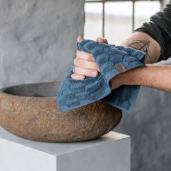 Mette Ditmer - Geo Hndklde - Slate Blue