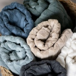 Mette Ditmer - Geo Hndklde - Slate Blue