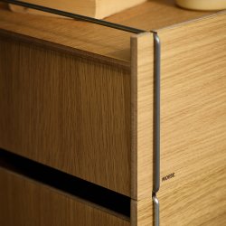Moebe Bedside Storage Sengebord Eg/Rustfrit St�l