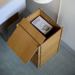 Moebe Bedside Storage Sengebord Eg/Rustfrit St�l