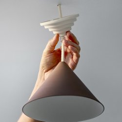 Moebe Ceramic Ceiling Rose Stairs Hvid