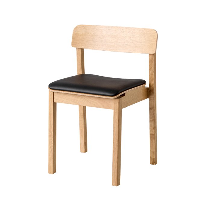 Moebe Everyday Chair Lakeret Eg/Sort L�der