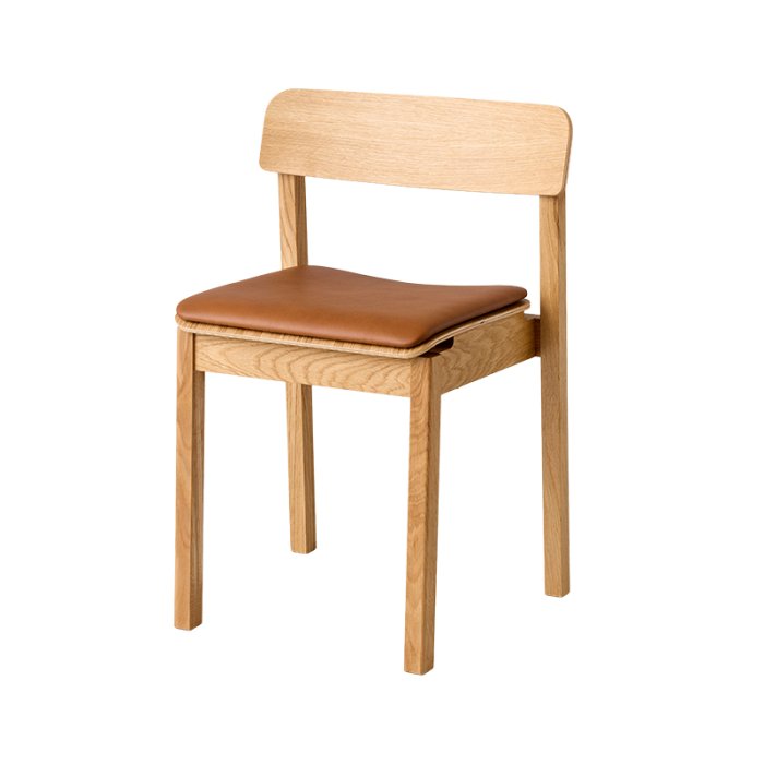 Moebe Everyday Chair Olieret Eg/Cognac L�der