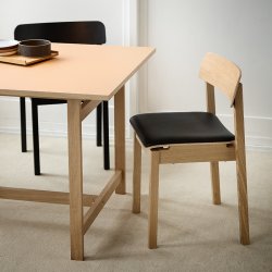 Moebe Everyday Chair Olieret Eg/Sort L�der