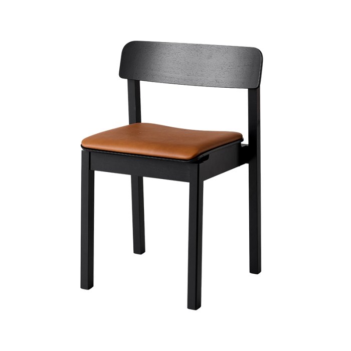 Moebe Everyday Chair Sort/Cognac L�der