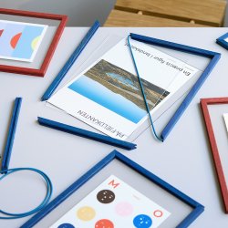 Moebe Frame Ramme Blue Stained A5 