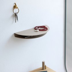 Moebe Half Moon Shelf Warm Beige Lille