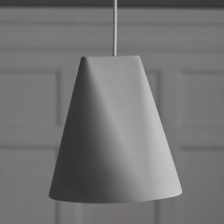 Moebe Keramik Pendel - Bred - Lysegr