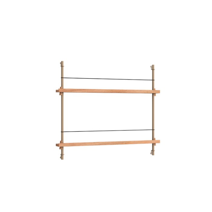 Moebe Magazine Shelving Small Eg/Warm Grey